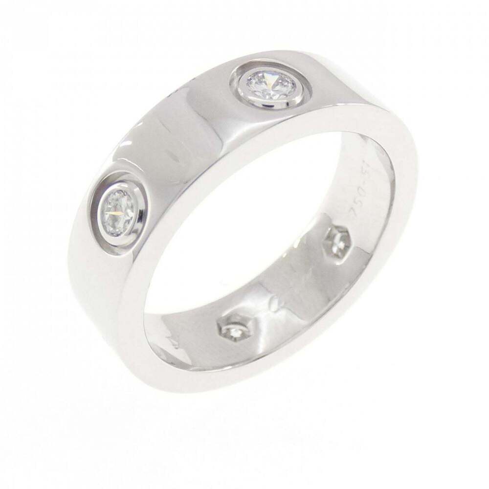 CARTIER Silver Diamond Love Ring